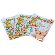 Набір вафельних рушників 45х60 см. 3 шт. Пасхальний Зайчик блакитний Набір вафельних рушників 45х60 см. 3 шт. Пасхальний Зайчик блакитний