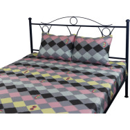 Комплект Owl-ромб простынь 200х220 см с 2 наволочками 50х70 см