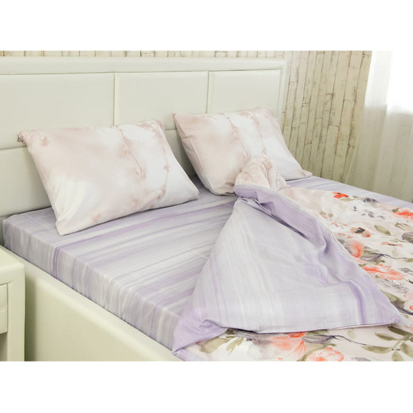 Комплект постельного белья "Flowers" полуторный (50х70) -
                                                        Фото 3