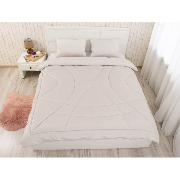 Всесезонное силиконовое велюровое одеяло "Soft Pearl" 200х220 см -
                                                        Фото 7