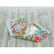 Рушник вафельний Кухонний 45х60 см Блакитний 342419