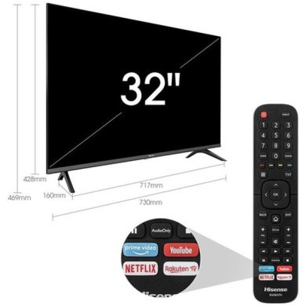 Телевизор Hisense 32A5600F HD диагональ 32