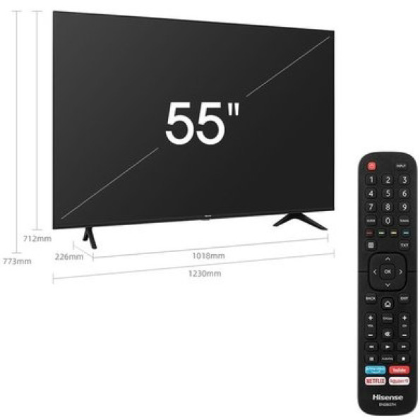 Телевізор Hisense 55A7100F 4K діагональ 55