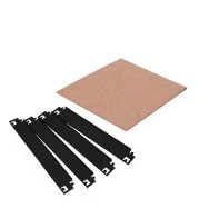 Полка с траверсами ЧЕРНАЯ 70х50 см ДСП