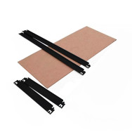 Полка с траверсами ЧЕРНАЯ 100х40 см ДСП