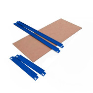 Полка с траверсами СИНЯЯ 100х40 см ДСП