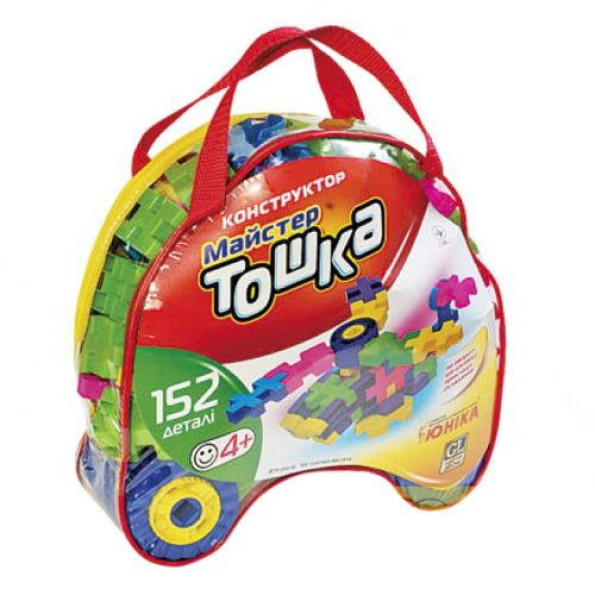 Конструктор Майстер Тошка (152 деталі) Конструктор Майстер Тошка (152 деталі)