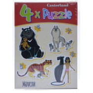 Пазлы 4 в 1 Маугли