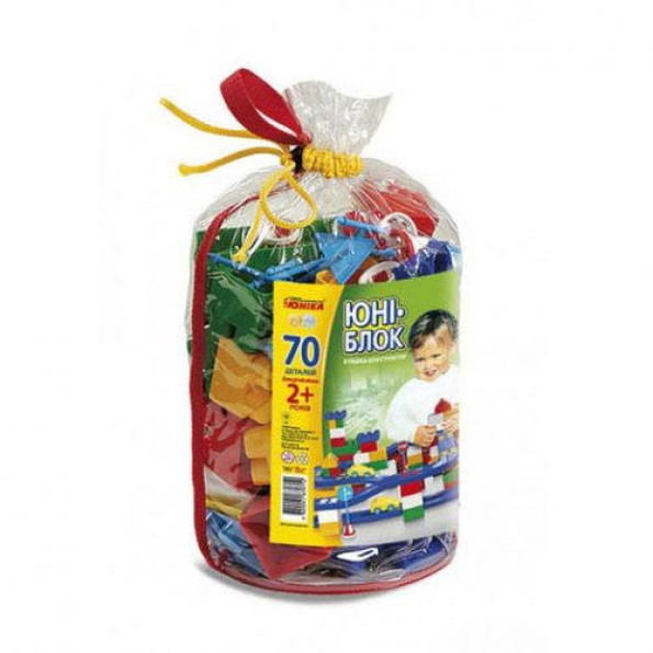 Конструктор великий ЮНІ-блок (70 деталей)