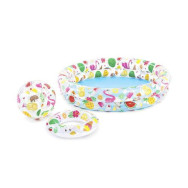 Надувной бассейн Тропические сладости с мячом и кругом