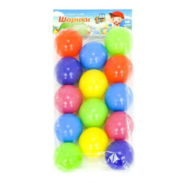 Кульки пластикові 60 мм (14 шт)