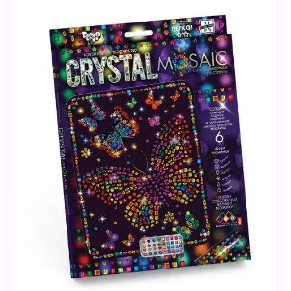 Набор для креативного творчества "CRYSTAL MOSAIC", "Бабочка" 