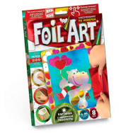 Аппликация разноцветной фольгой 