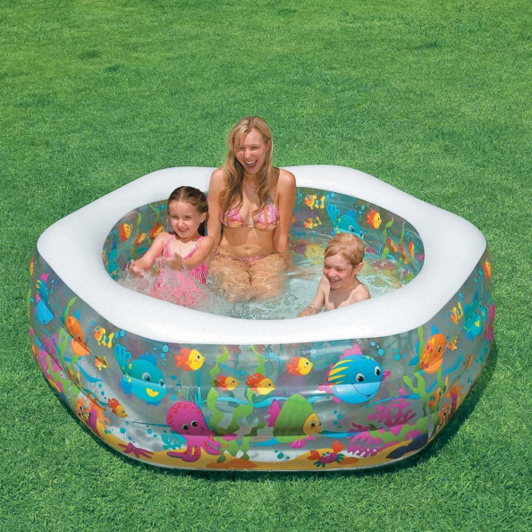 Надувний дитячий басейн "Акваріум"
