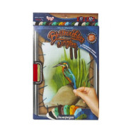 Вышивка гладью по номерам на растяжке, Птичка