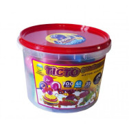 Набір для ліплення, тісто і формочки в відерці