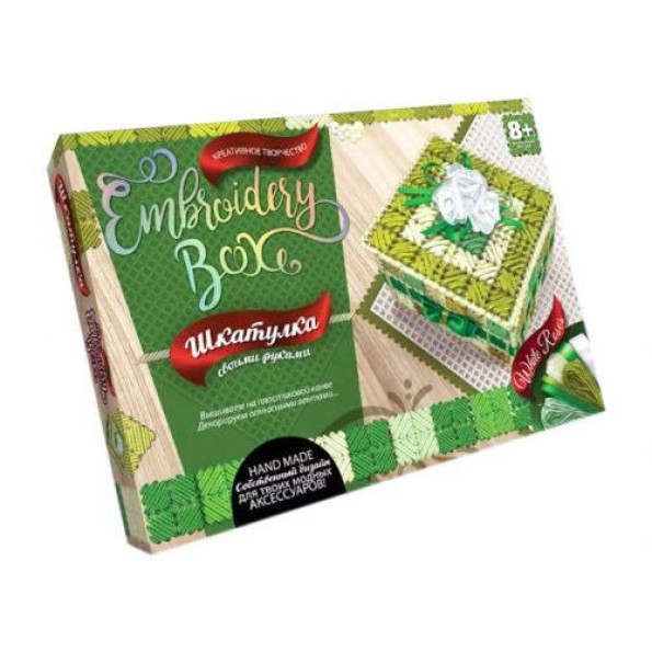 Набор для творчества Шкатулка Embroidery Box: White Roses