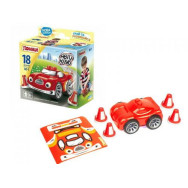 Игрушка-конструктор Автоклуб, 18 деталей (красный)