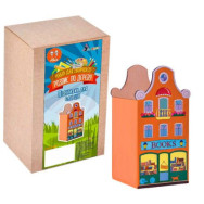 Роспись по дереву Подставка для карандашей: Домик