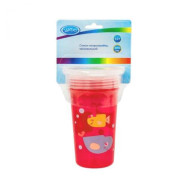 Стакан - непроливайка (красный) 