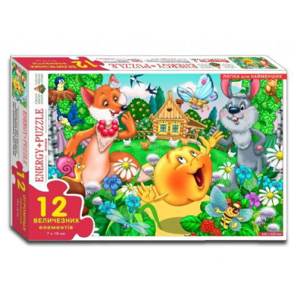 Игра - пазл Колобок 12 элементов Игра - пазл Колобок 12 элементов