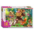 Игра - пазл Маша и медведь 12 элементов