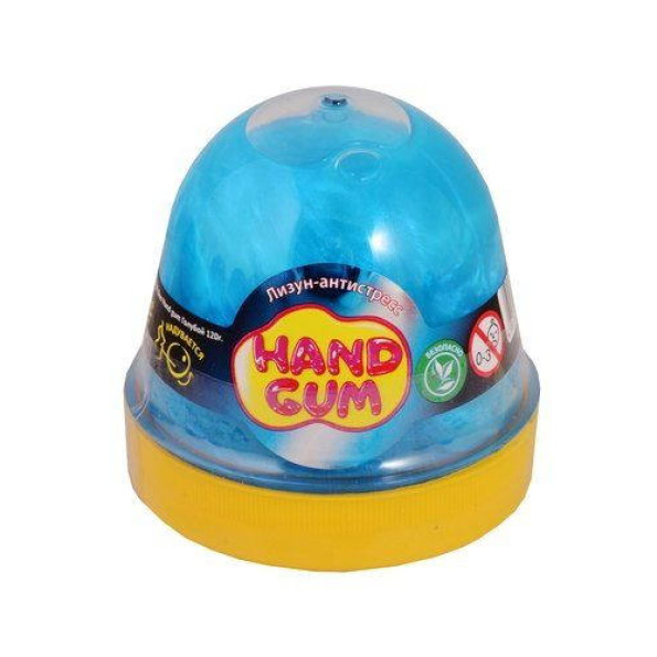 Лизун-антистресс Hand gum 120 г голубой Лизун-антистресс Hand gum 120 г голубой