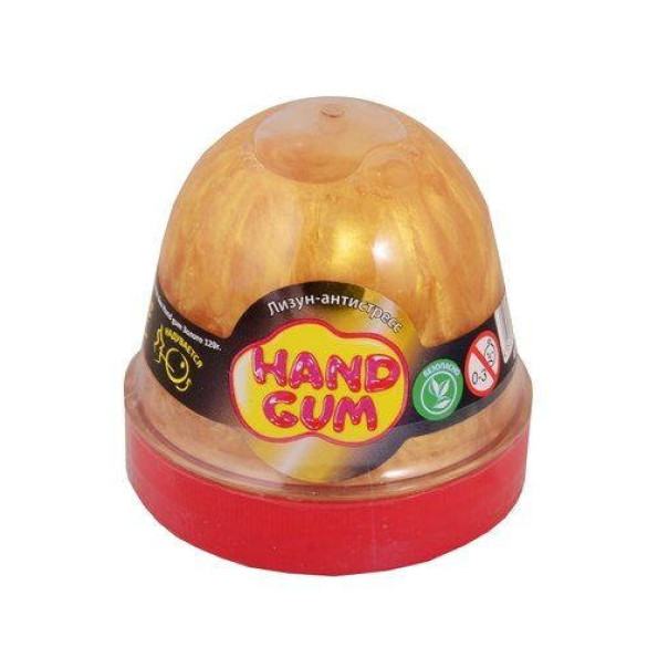Лизун-антистрес Hand gum 120 г золотий