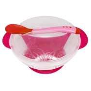 Набор для кормления, прозрачный, красный 