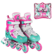 Ролики Best Roller S Розовые с подсветкой