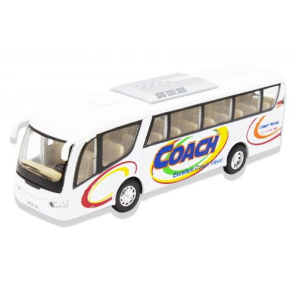 Інерційний автобус "Coach" (білий) Інерційний автобус "Coach" (білий)