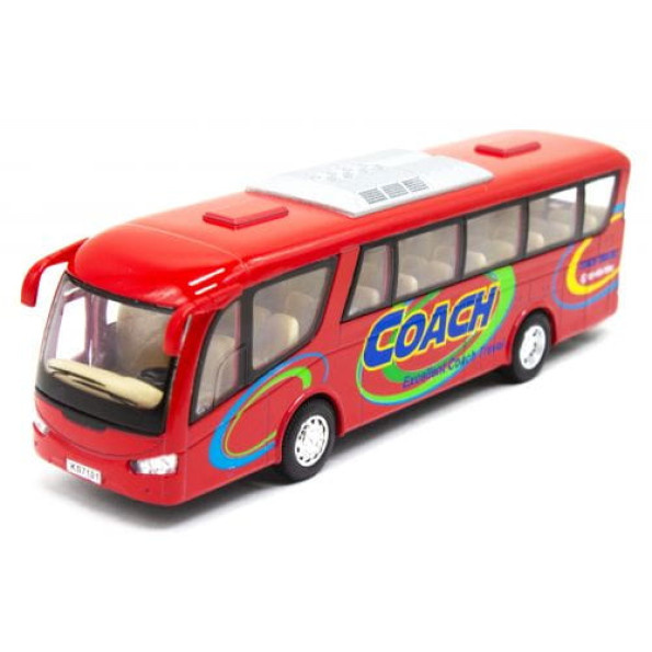Инерционный автобус "Coach" (красный) Инерционный автобус "Coach" (красный)