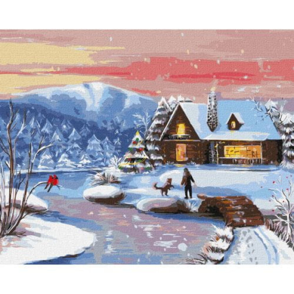 Картина за номерами "Сніжна прогулянка" ★★★★★ Картина за номерами "Сніжна прогулянка" ★★★★★