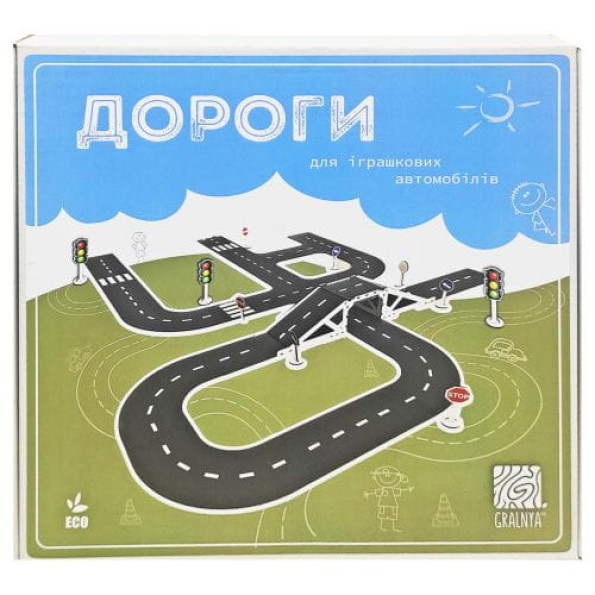 Деревянный конструктор "Дороги"