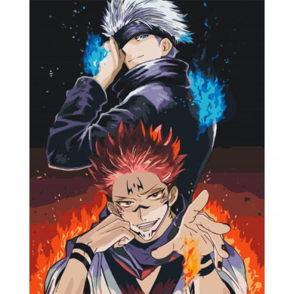 Картина по номерах "Аніме. Магічна битва: Сукуна, Сатору Годжо" 40х50 см Картина по номерах "Аніме. Магічна битва: Сукуна, Сатору Годжо" 40х50 см