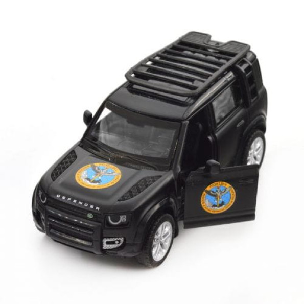Машинка металлическая из серии "Шевроны Героев" - Land Rover Defender 110 - "ГУР МО" Машинка металлическая из серии "Шевроны Героев" - Land Rover Defender 110 - "ГУР МО"