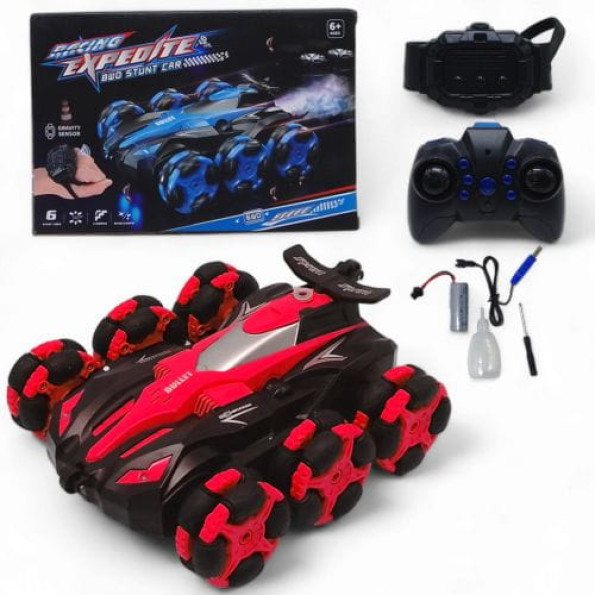 Машинка-перевертыш на радиоуправлении "Racing Expedite", с паром (красная) Машинка-перевертыш на радиоуправлении "Racing Expedite", с паром (красная)