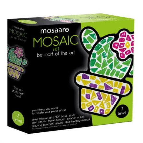 Набір для творчості Mosaaro кришталеве скло мозаїка "Кактус" Набір для творчості Mosaaro кришталеве скло мозаїка "Кактус"
