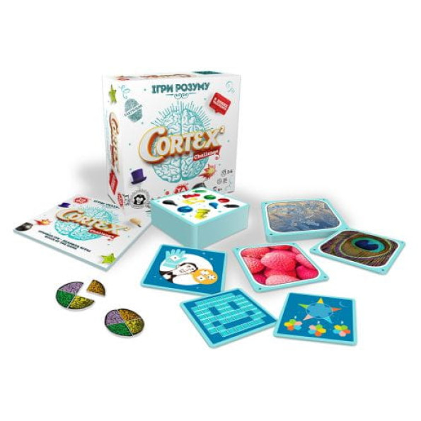 Настольная игра - CORTEX 2 CHALLENGE (90 карток, 24 фішки)