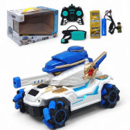 Танк на радиоуправлении, звуки, подсветка белый  Танк на радиоуправлении, звуки, подсветка белый