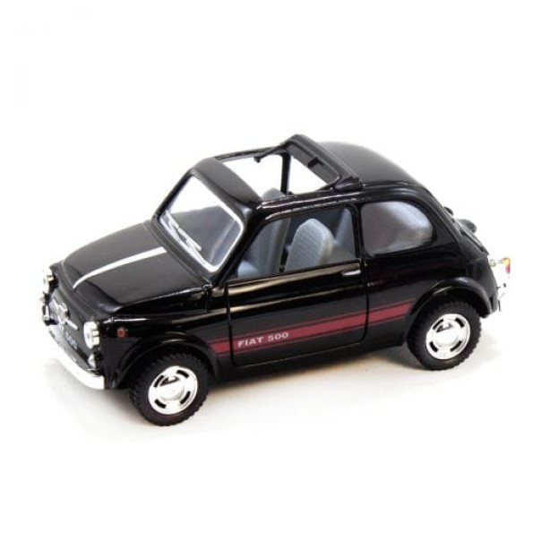Машинка KINSMART "Fiat 500" (чорна) -
                                                        Фото 1