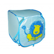 Корзина голубая для игрушек "Лев"