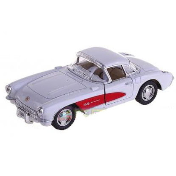 Машинка KINSMART "Chevrolet Corvette" (белая) -
                                                        Фото 1