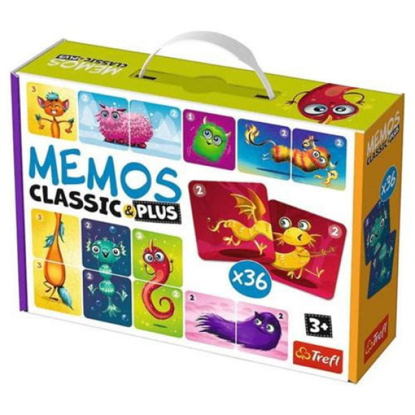 Настольная игра "Memos classic & plus: Монстрики" -
                                                        Фото 1