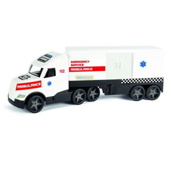 Пластикова машинка "Magic Truck Швидка допомога" 78 см -
                                                        Фото 1