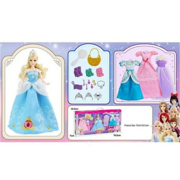 Кукольный набор с гардеробом "Princess: Золушка" -
                                                        Фото 1