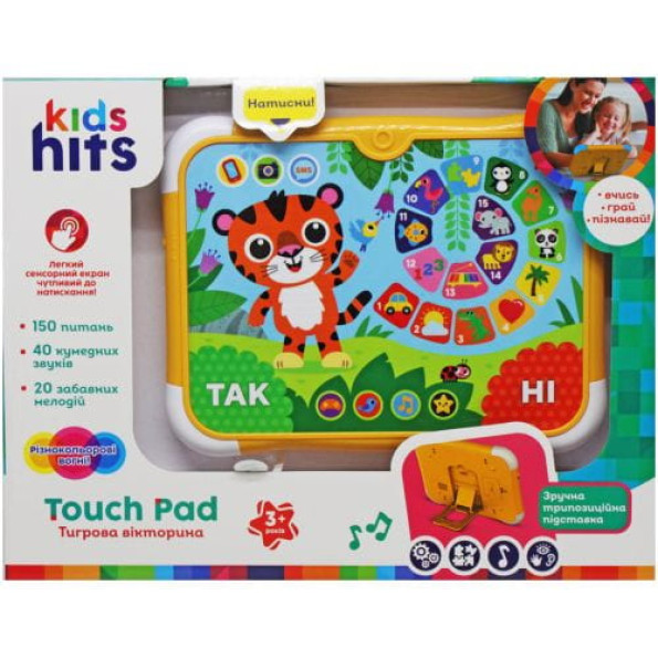 Планшет "Touch Pad: Тигрова вікторина" (укр) -
                                                        Фото 1