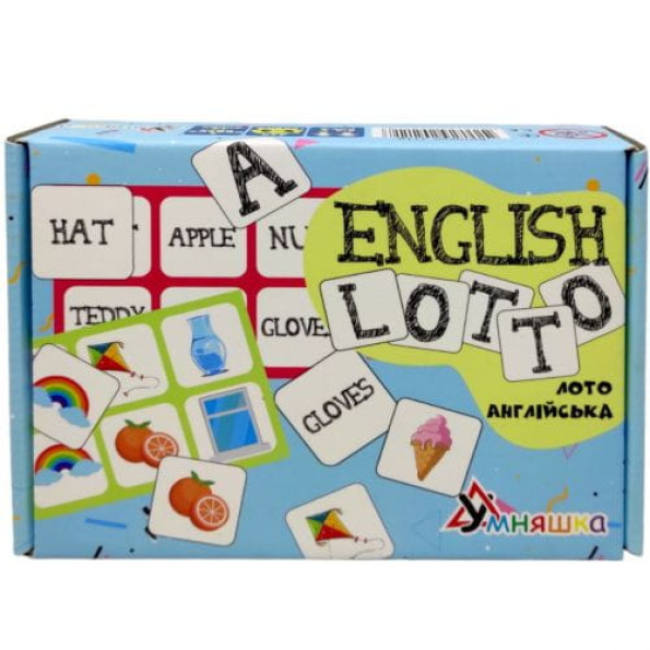 Розвиваюча настільна гра "Лото англійська/English lotto" (укр) -
                                                        Фото 1