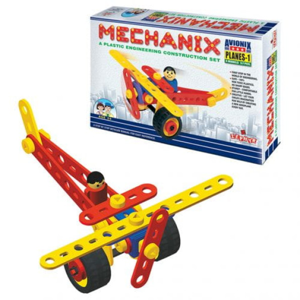 Конструктор поліпропіленовий "MECHANIX: Літак №1" (57 ел/4 моделі) -
                                                        Фото 1
