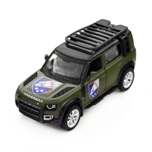 Машинка металева із серії "Шеврони Героїв" - Land Rover Defender 110 - "25 ОПДБР" -
                                                        Фото 1